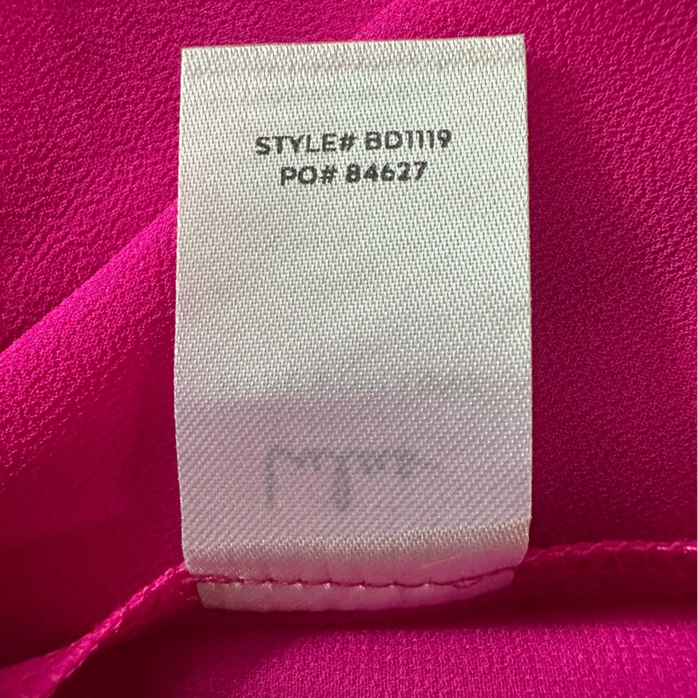 NWT Lulus Resortwear Bright Magenta Sheer Maxi Slip Dress Cover-Up Size Medium - Picture 14 of 15